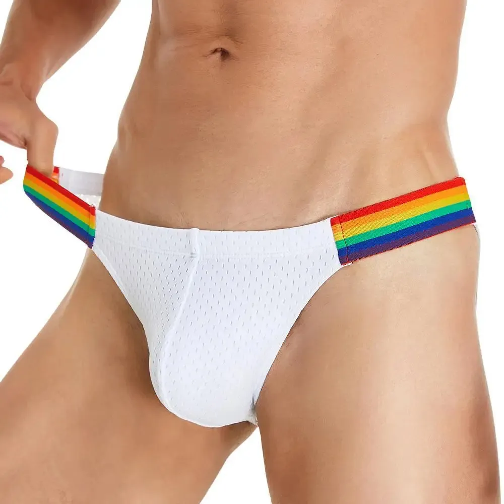 Mesh Rainbow Waistband Briefs