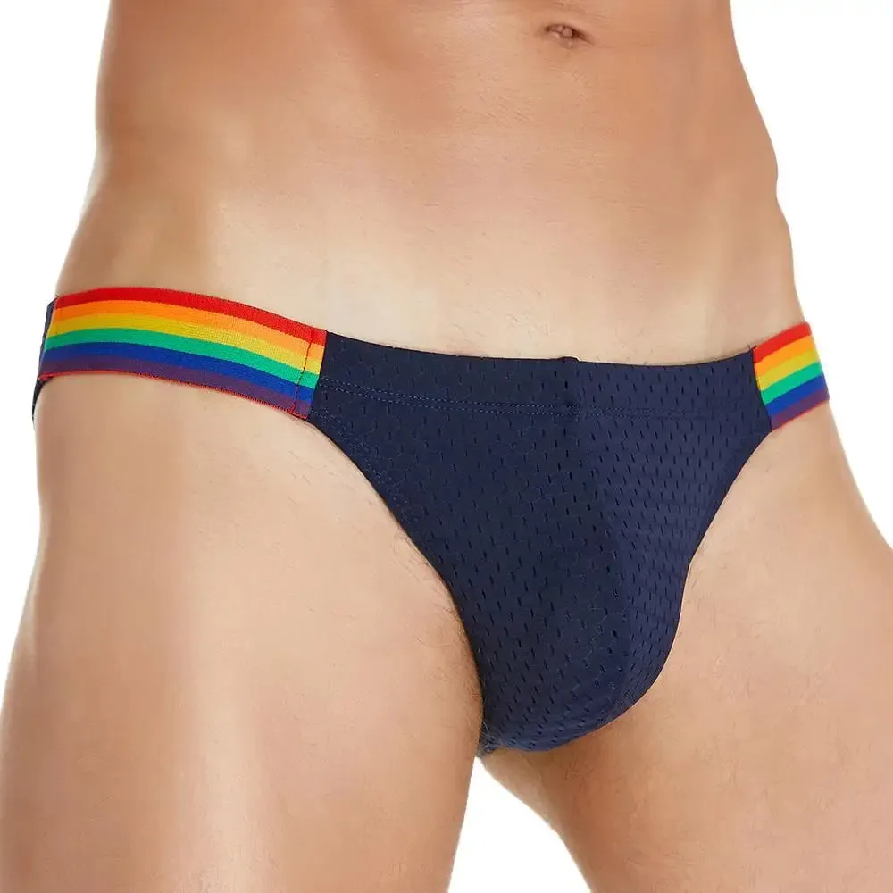 Mesh Rainbow Waistband Briefs