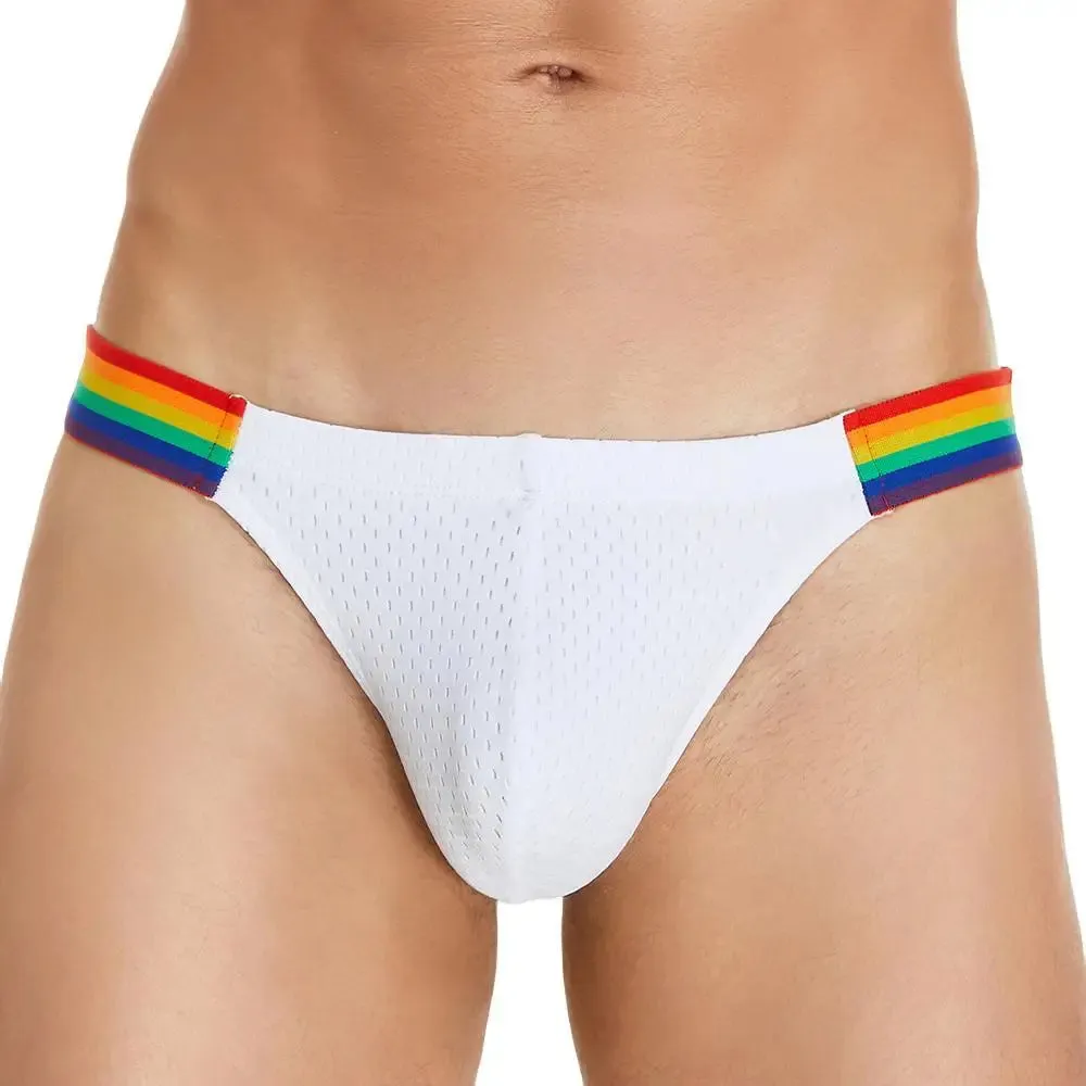 Mesh Rainbow Waistband Briefs