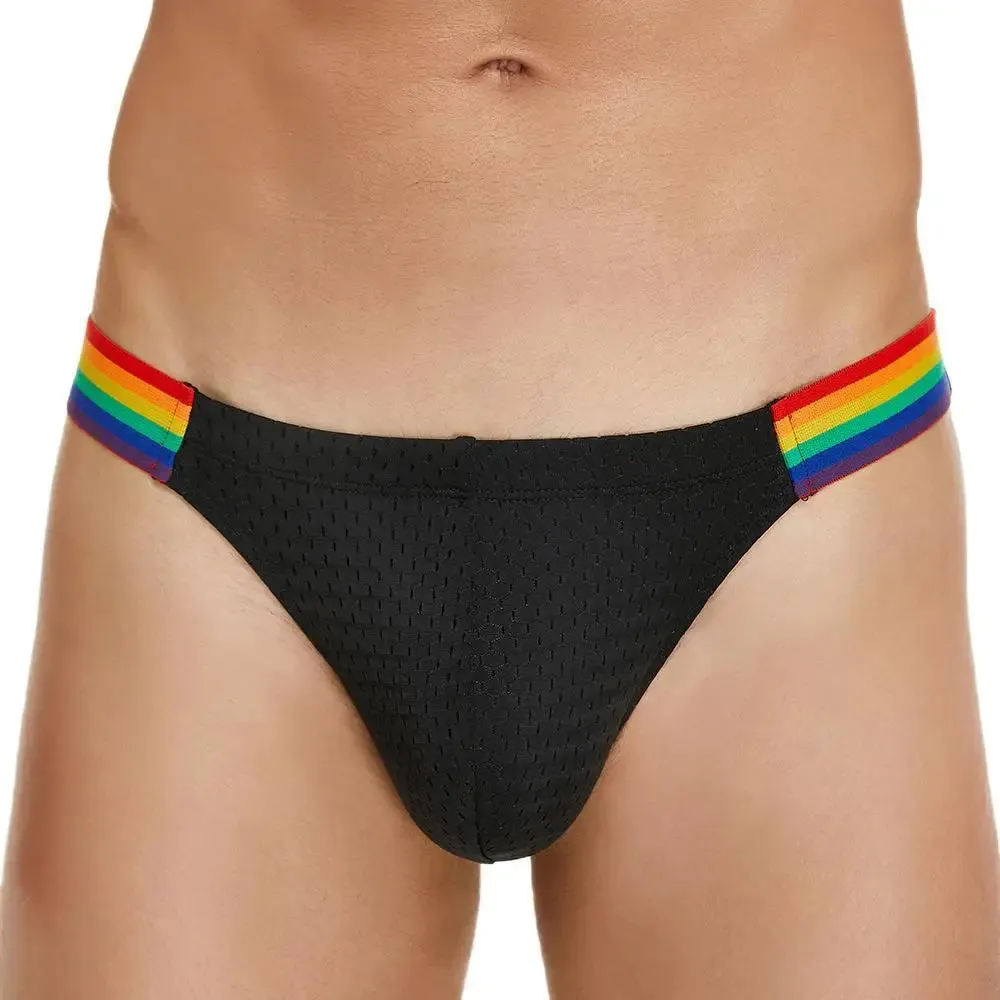 Mesh Rainbow Waistband Briefs