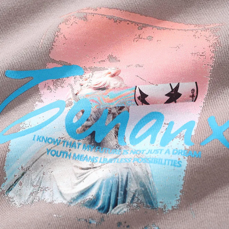 Minimalist Gradient Print Crew Neck Sweatshirt