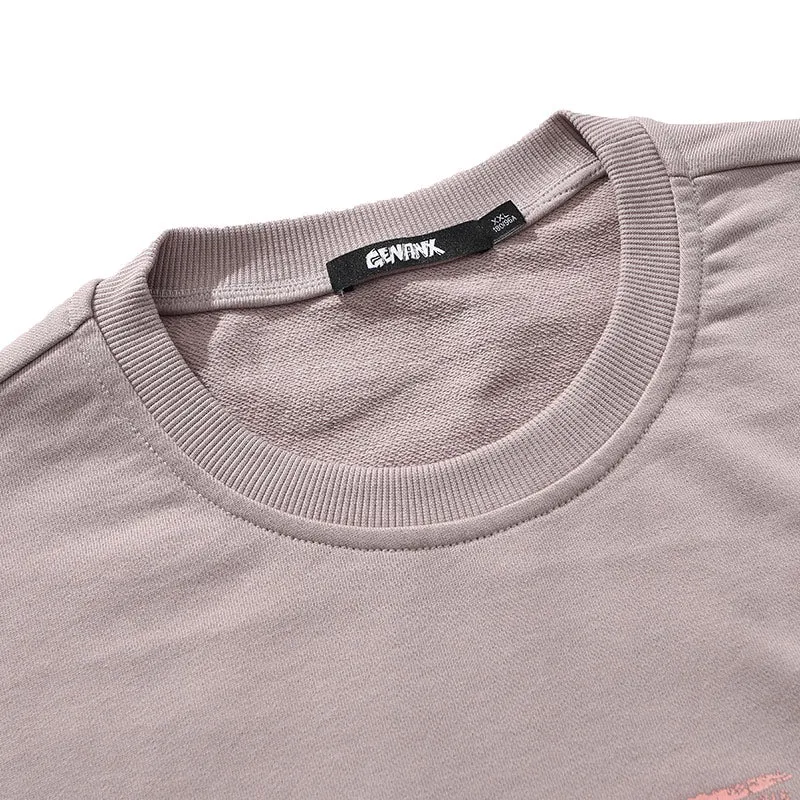Minimalist Gradient Print Crew Neck Sweatshirt