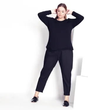 Minimalist Long Sleeve Tee | Black