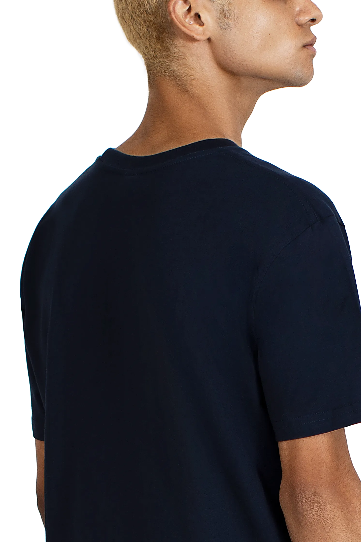 Neon Green Navy Short Sleeve T-Shirt