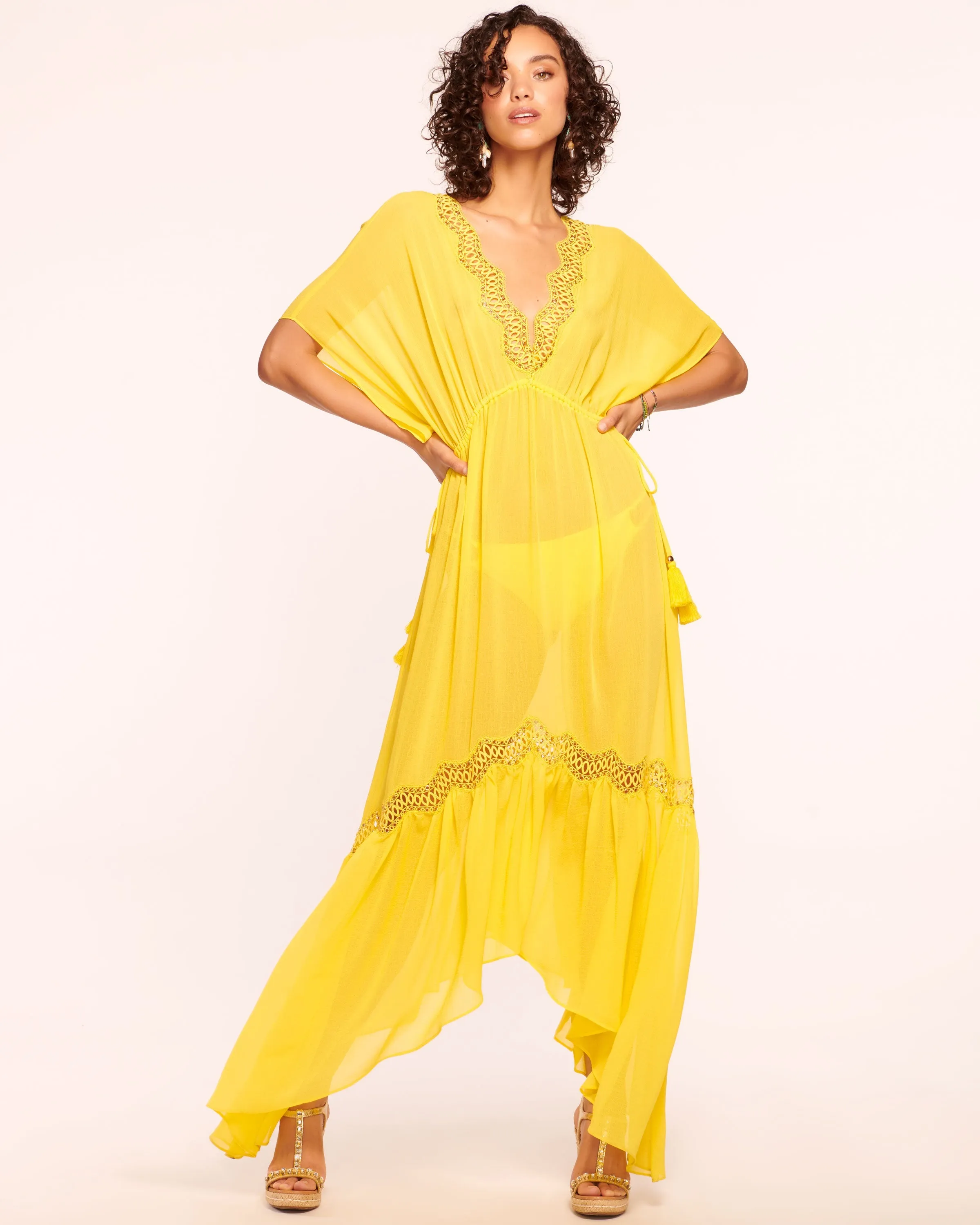 Opal Embellished Coverup Maxi Dress