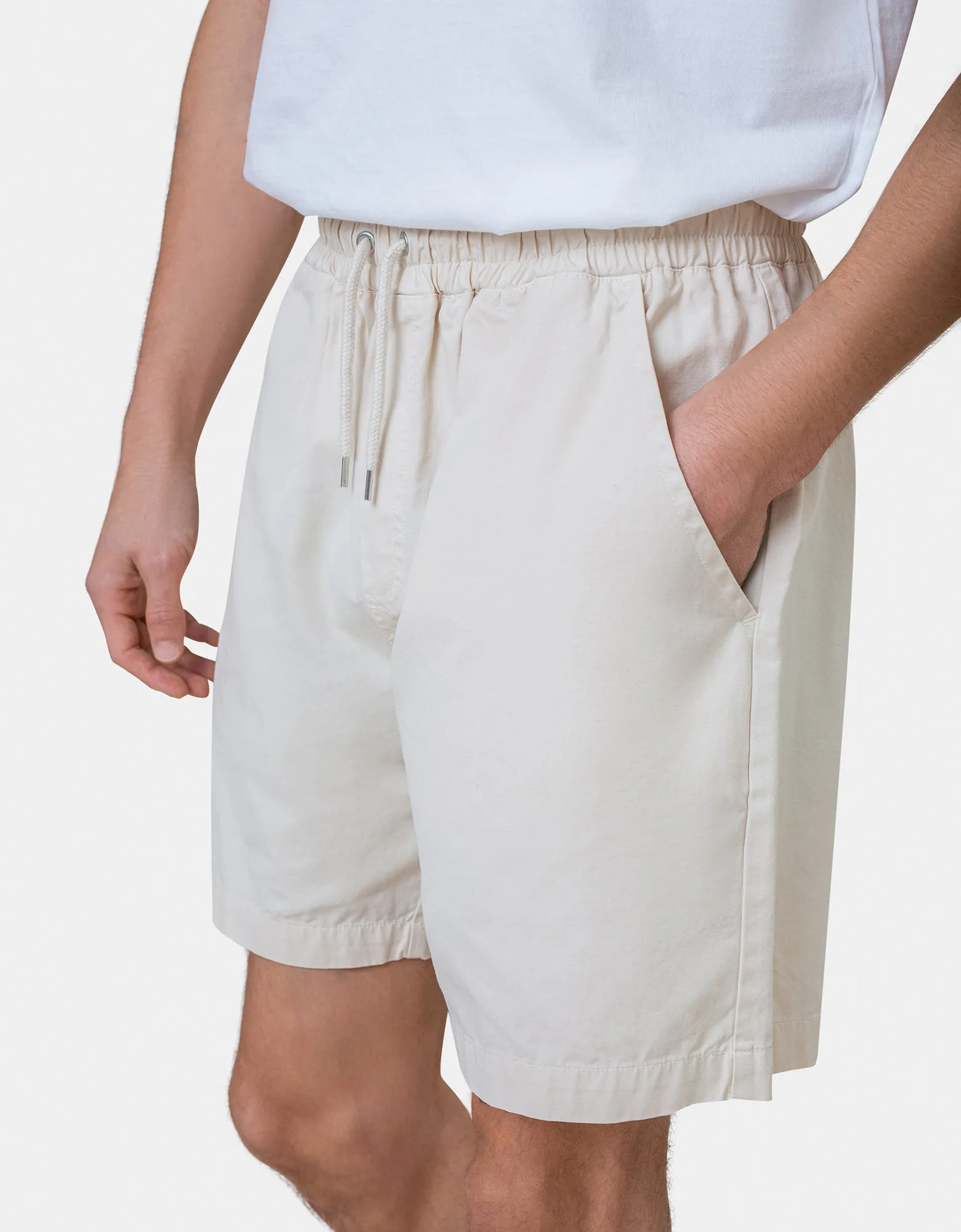 Organic Twill Shorts - Cloudy Grey