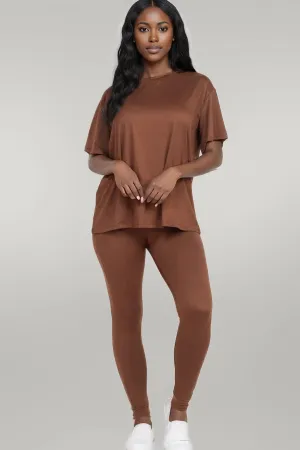 Oversized T-shirt & Leggings Set