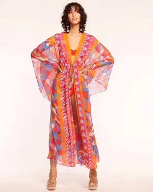Phebe Long Sleeve Coverup Maxi Dress