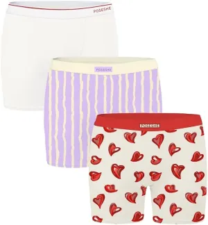 POSESHE Women's Boxer Briefs 6" Inseam, Ultra-soft MicroModal Boyshorts Underwear S-5XL