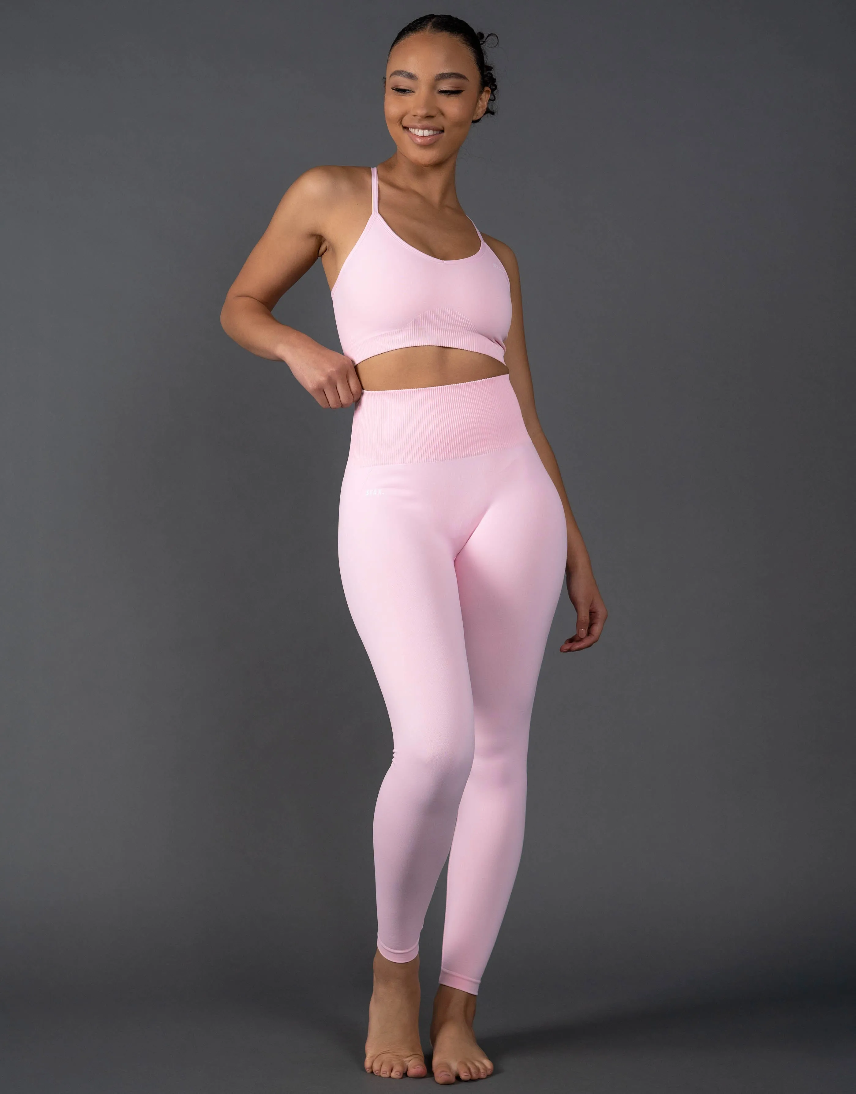 Premium Seamless Tights V5.1 - Taffy (Pink)