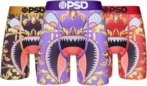 PSD Men's Boxer Brief Multi/Luxurious Wf 3Pk