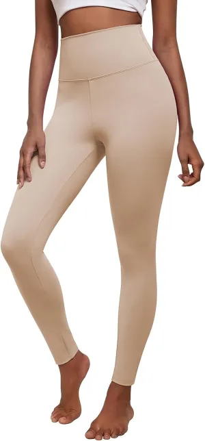 QIANXIZHAN Women's High Waisted Leggings, Thick Yoga Pants Soft Elastic Tummy Control for Workout Athletic