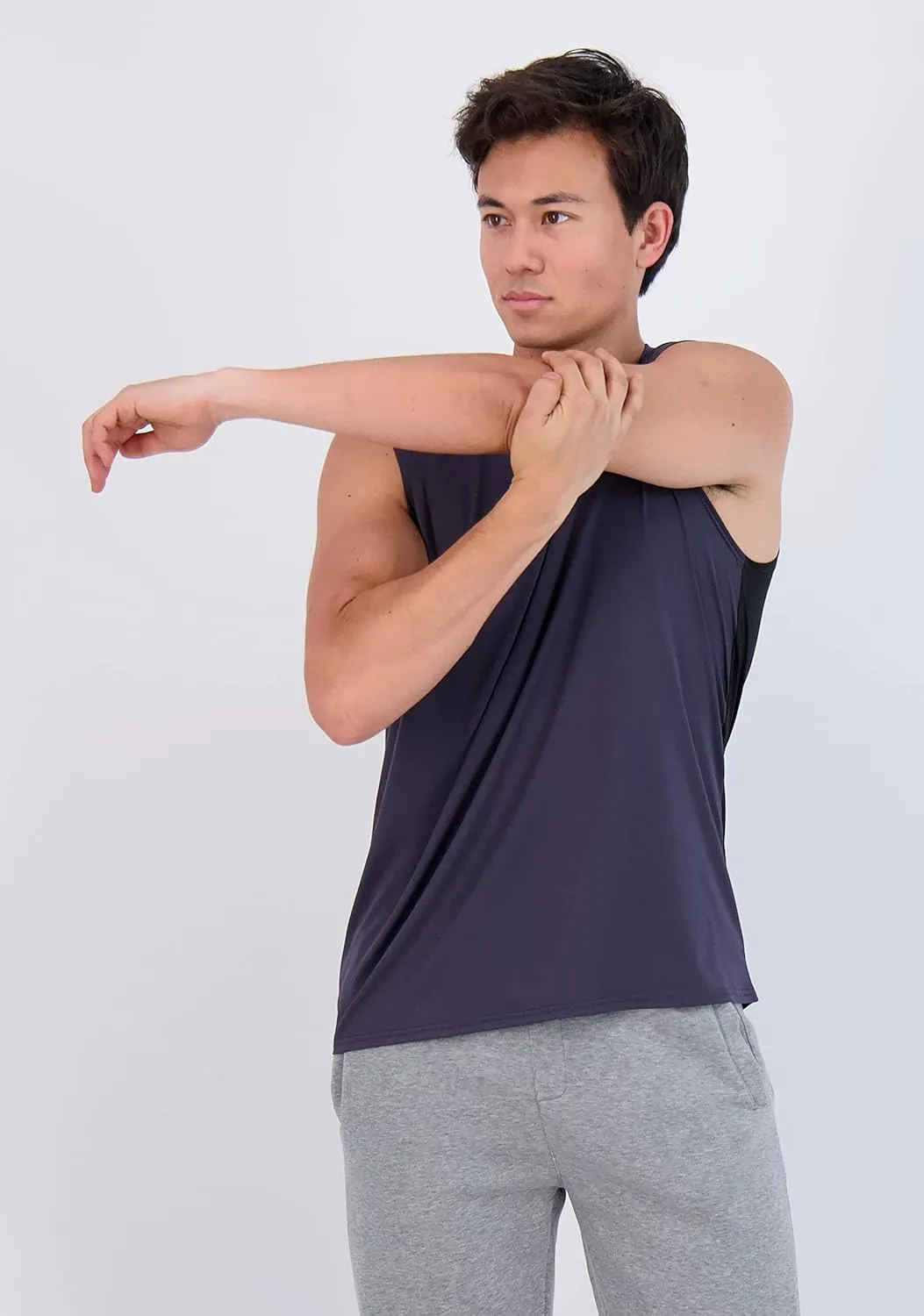 Real Essentials 3 & 5 Pack: Men's Dry-Fit Active Muscle Tank Top - Standard and Big & Tall Sizes (S-5XLT)