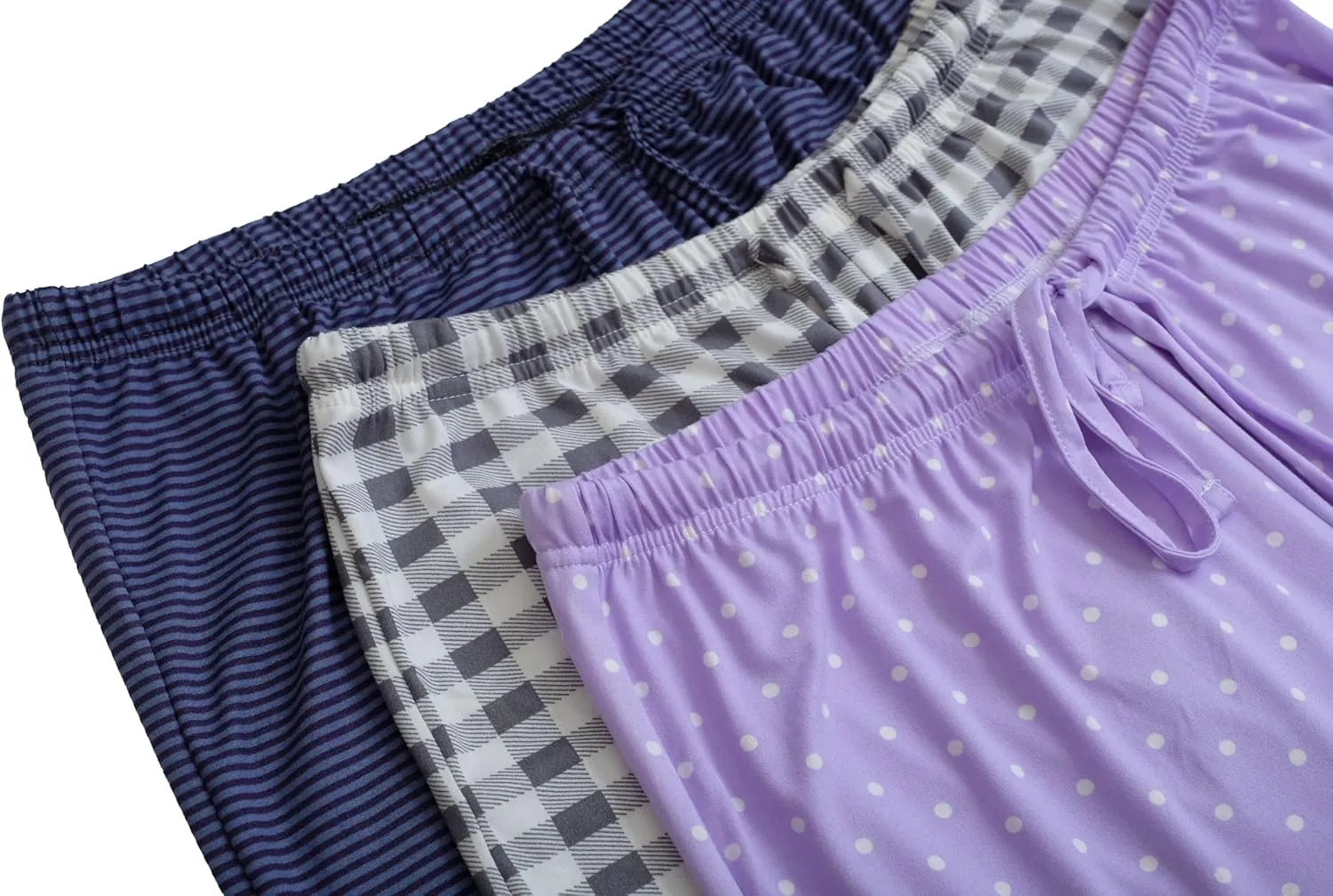 Real Essentials 3 Pack: Womens Ultra-Soft Comfy Pajama Lounge Pants Sleepwear (Available in Plus Size)