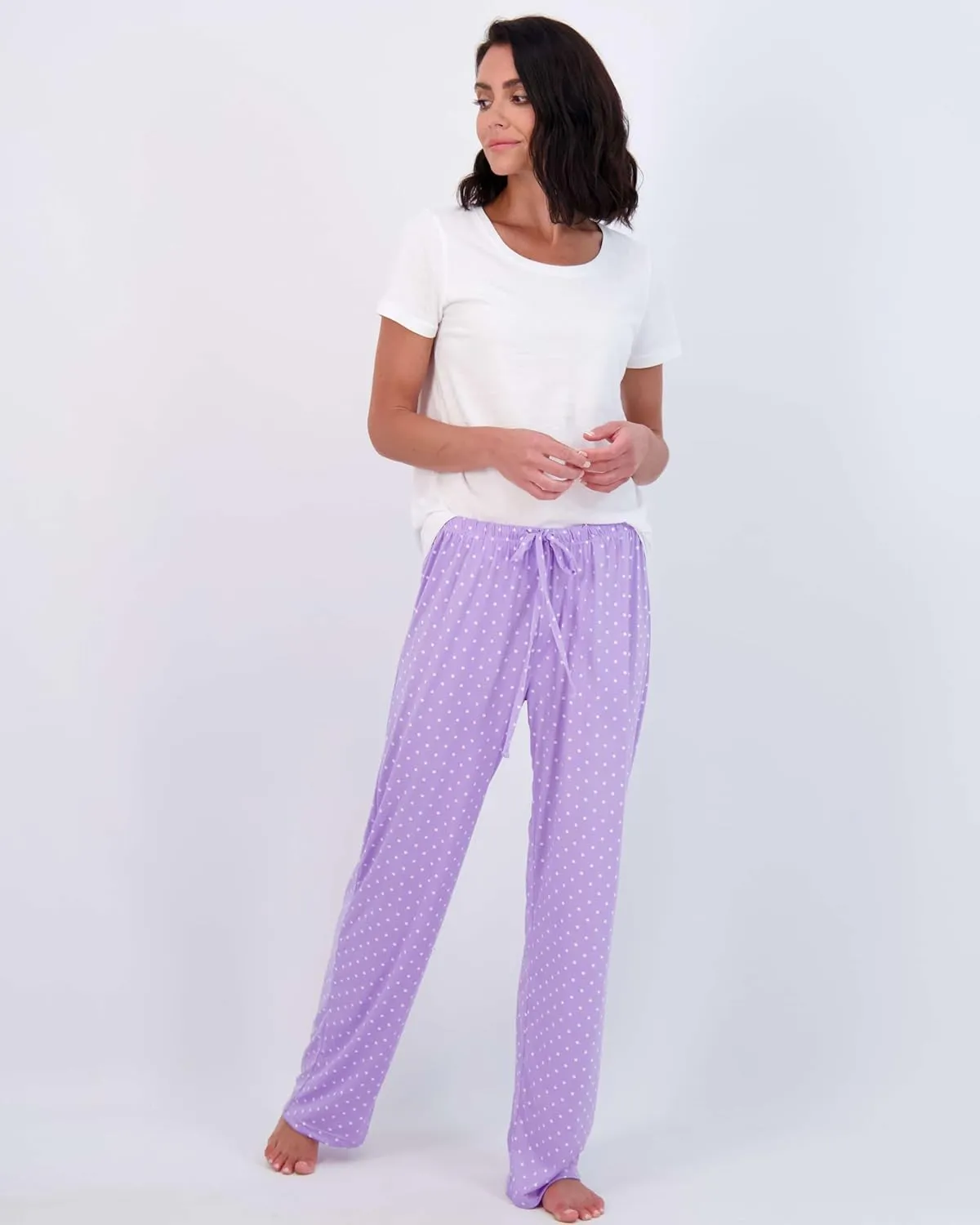 Real Essentials 3 Pack: Womens Ultra-Soft Comfy Pajama Lounge Pants Sleepwear (Available in Plus Size)
