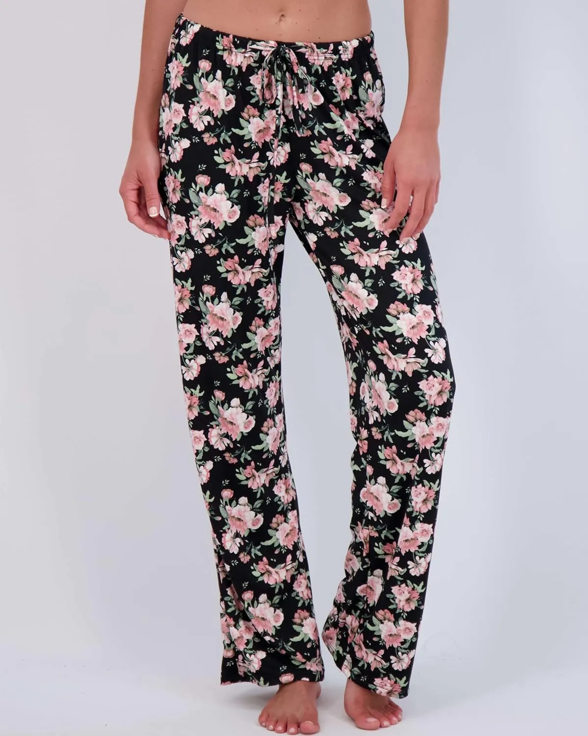 Real Essentials 3 Pack: Womens Ultra-Soft Comfy Pajama Lounge Pants Sleepwear (Available in Plus Size)