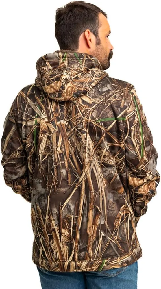 Realtree Men's Camo Midweight Hunting Performance and Sherpa Hoodies Pullover