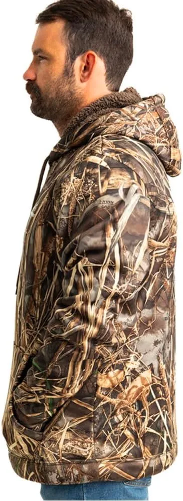 Realtree Men's Camo Midweight Hunting Performance and Sherpa Hoodies Pullover