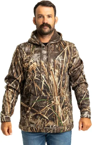 Realtree Men's Camo Midweight Hunting Performance and Sherpa Hoodies Pullover