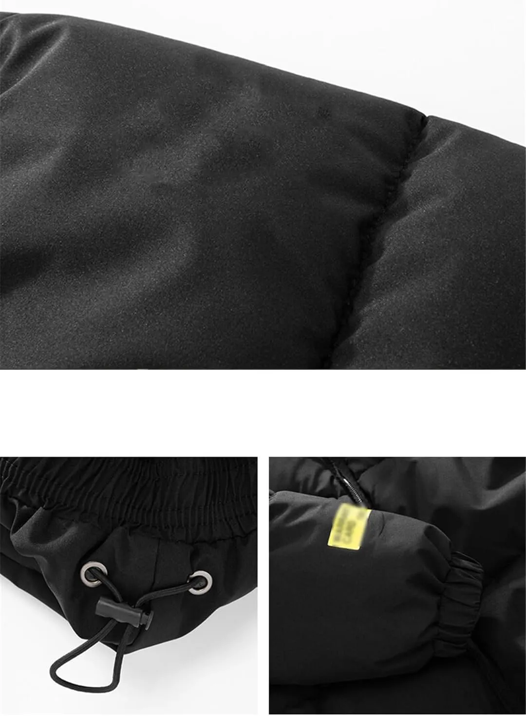 REHJJDFD Men Short Style Cotton-Padded Jackets Coat Winter Men Thickened Warm Coat Men Outwear
