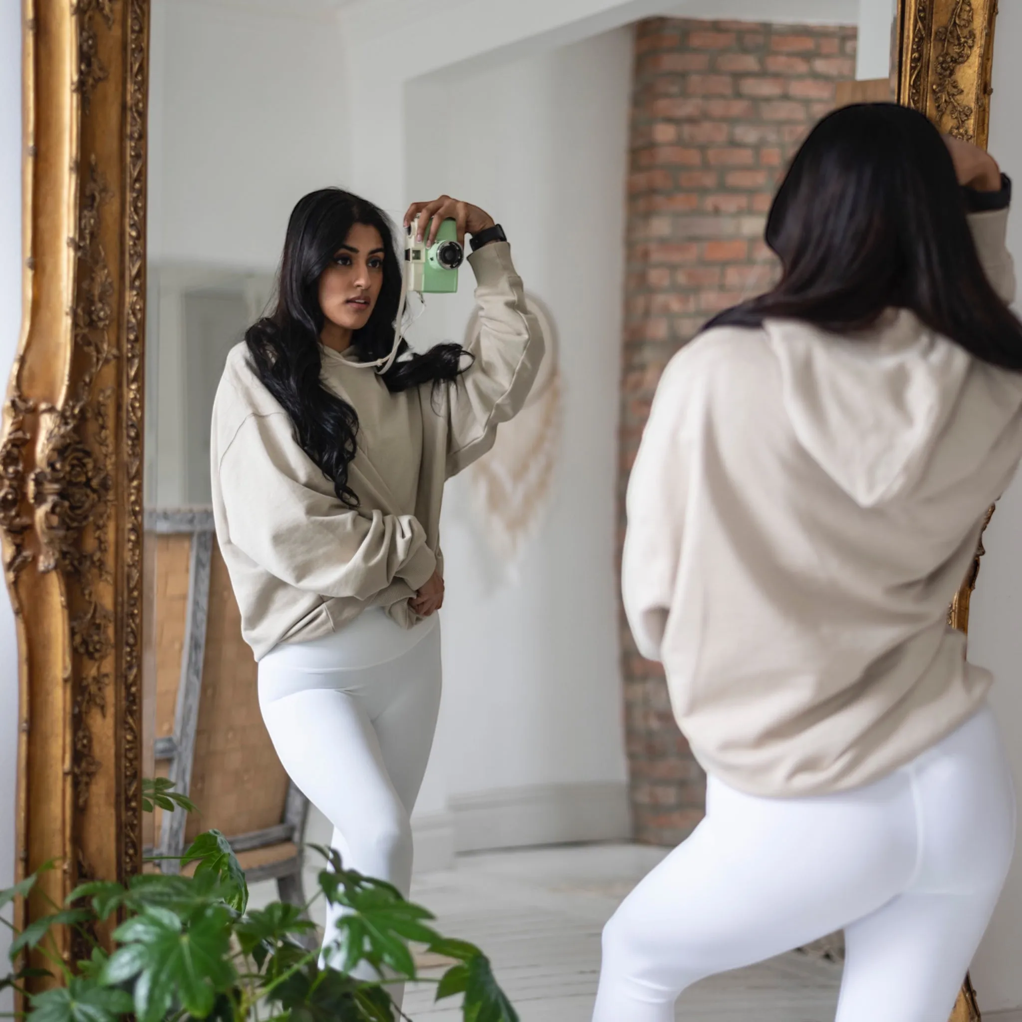 Revive White Leggings Women