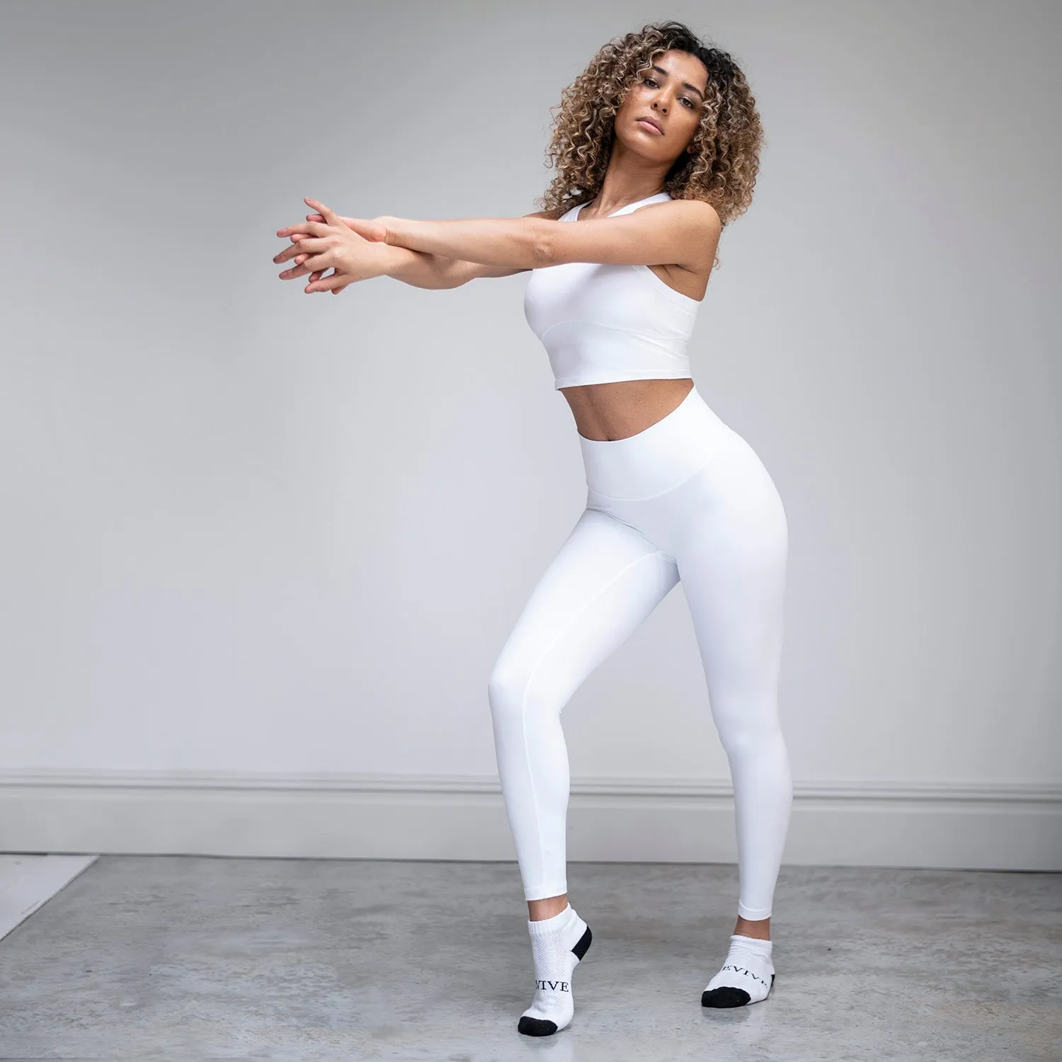 Revive White Leggings Women