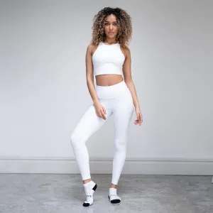 Revive White Leggings Women