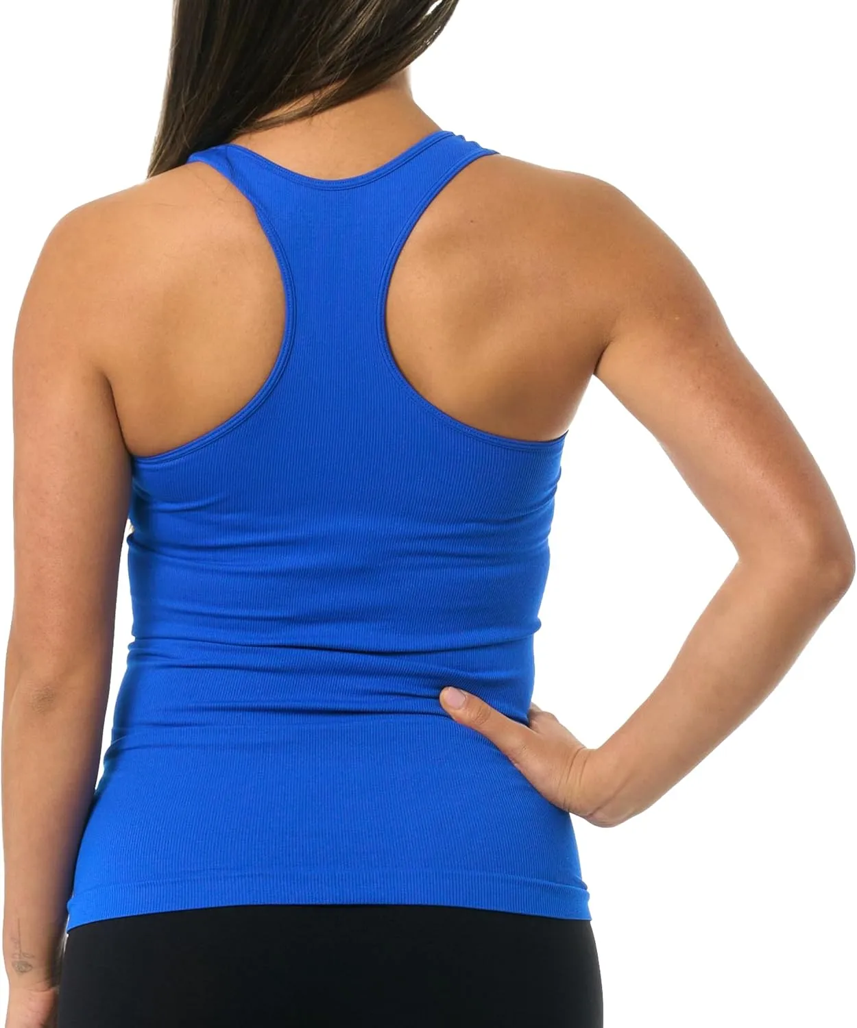 Ribbed Racerback Tank Top - Undershirt for Teens & Women Stylish Racerback Tank Tops One Size XS-Medium