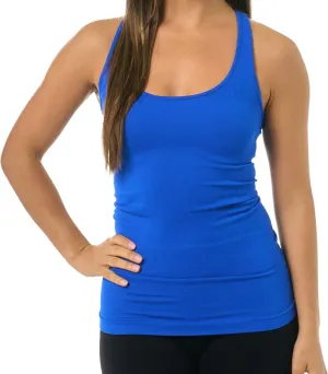 Ribbed Racerback Tank Top - Undershirt for Teens & Women Stylish Racerback Tank Tops One Size XS-Medium