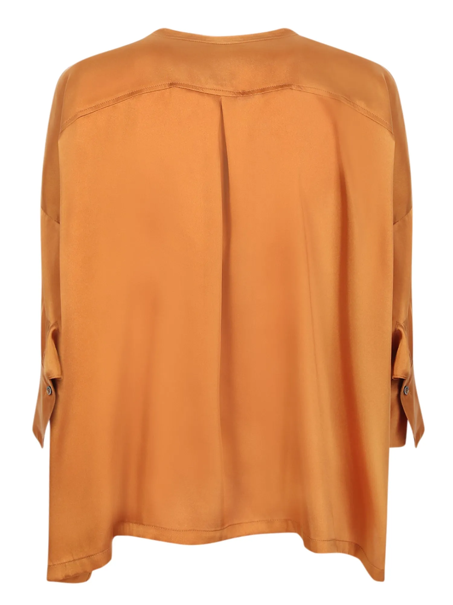Rust asymmetrical blouse