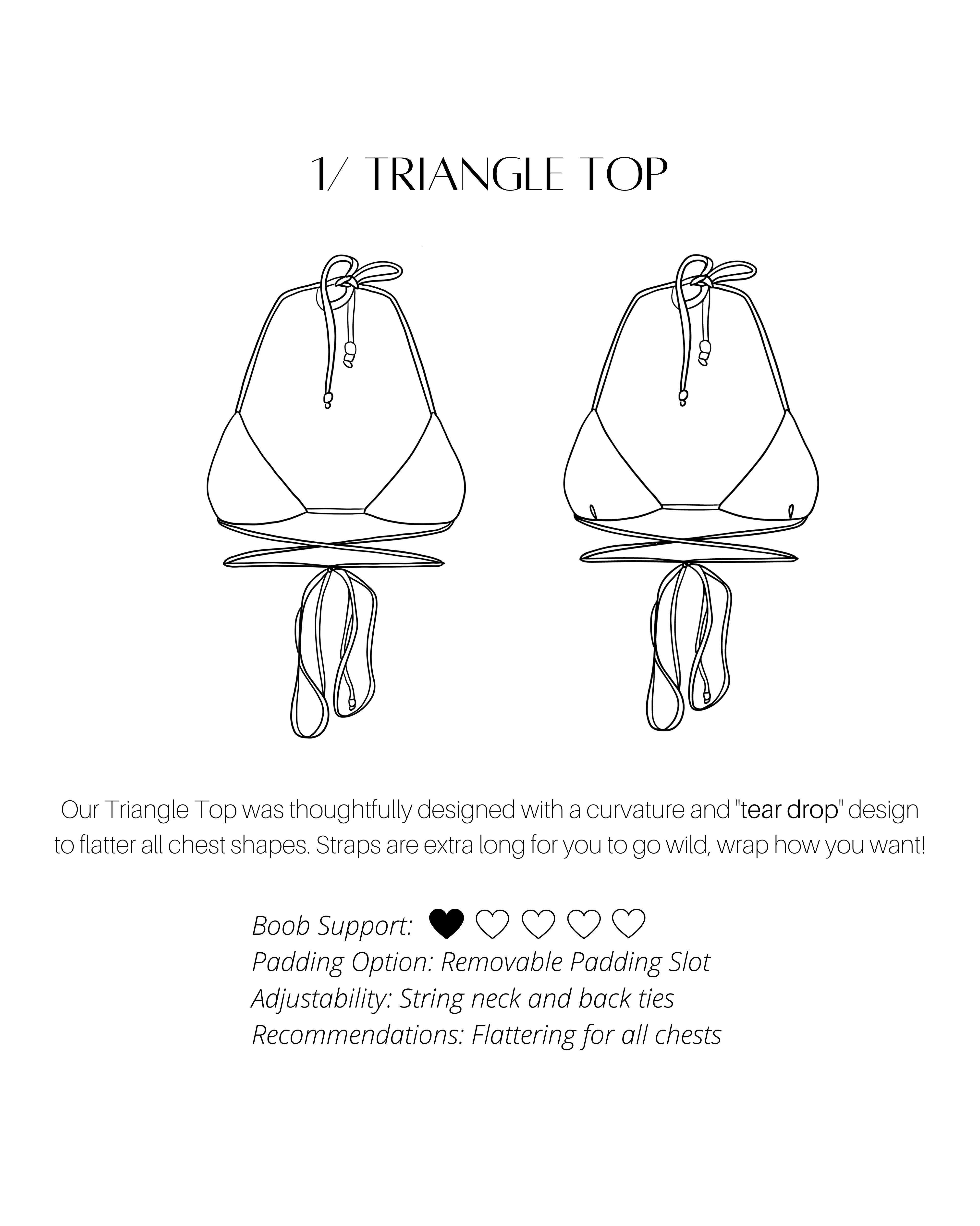 SAMPLE Triangle Top | Ivory (LAST XL)