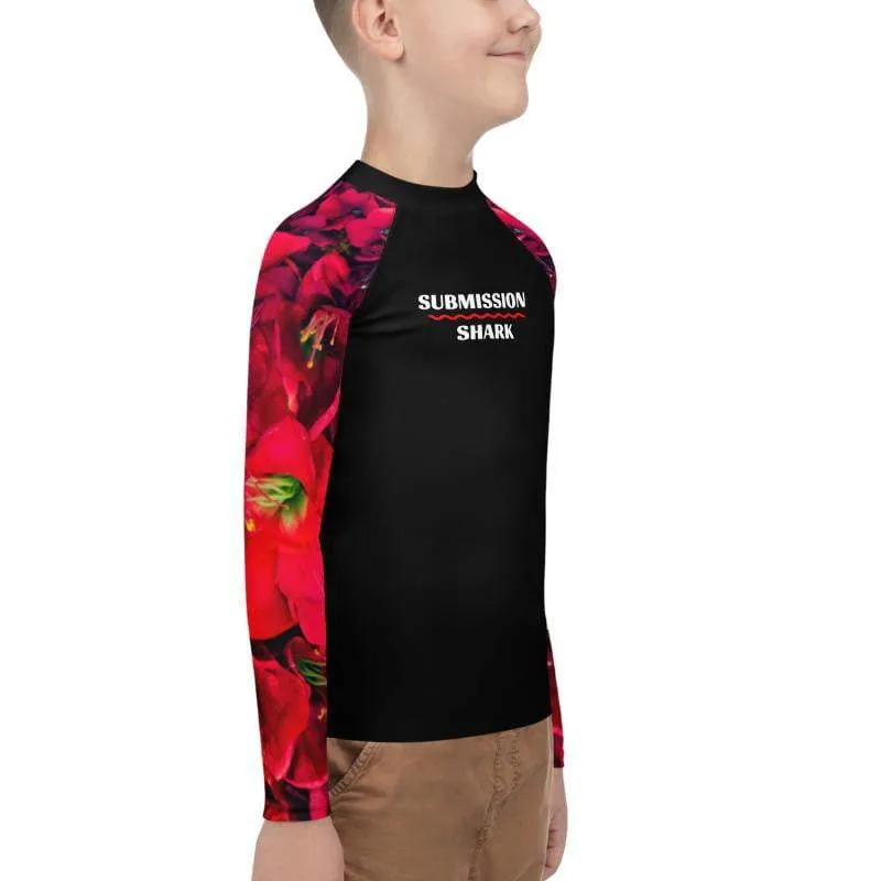 Scarlet Roses ~ Youth Rash Guard