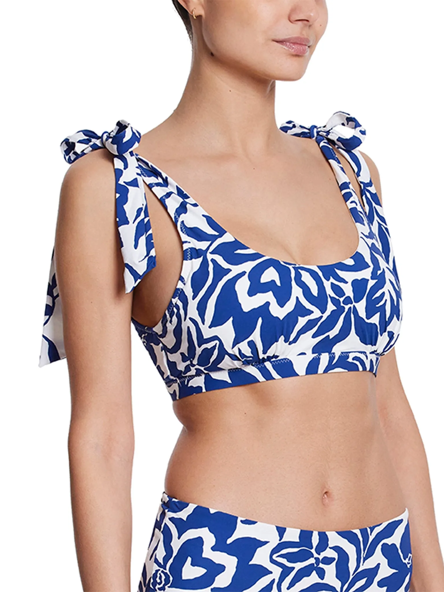Scoop Neck Swim Top Poolside