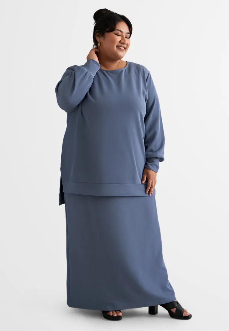 Serina Ribbed Straight Cut Skirt