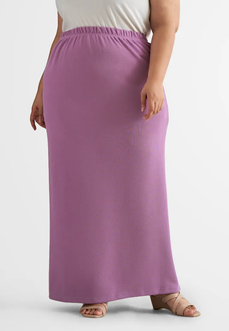 Serina Ribbed Straight Cut Skirt
