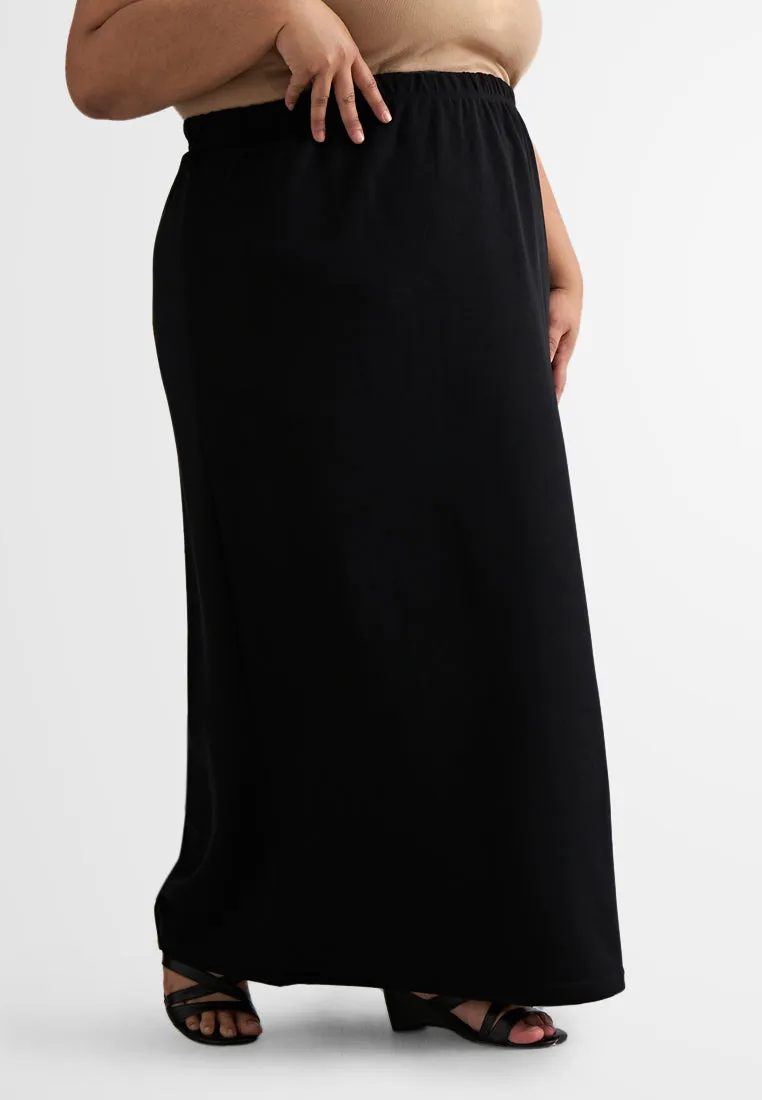 Serina Ribbed Straight Cut Skirt