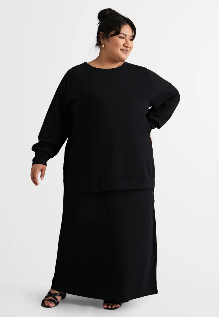 Serina Ribbed Straight Cut Skirt