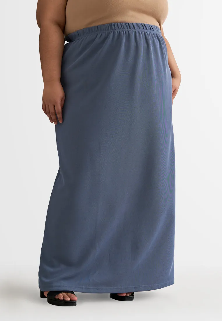 Serina Ribbed Straight Cut Skirt