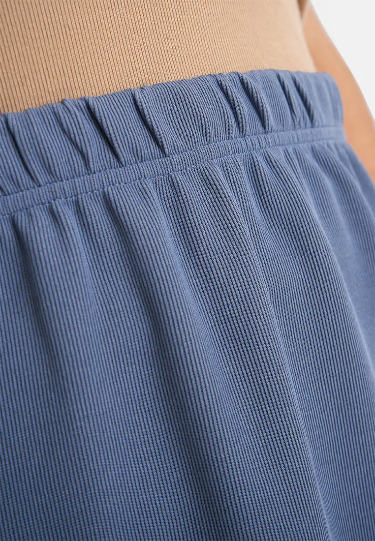 Serina Ribbed Straight Cut Skirt