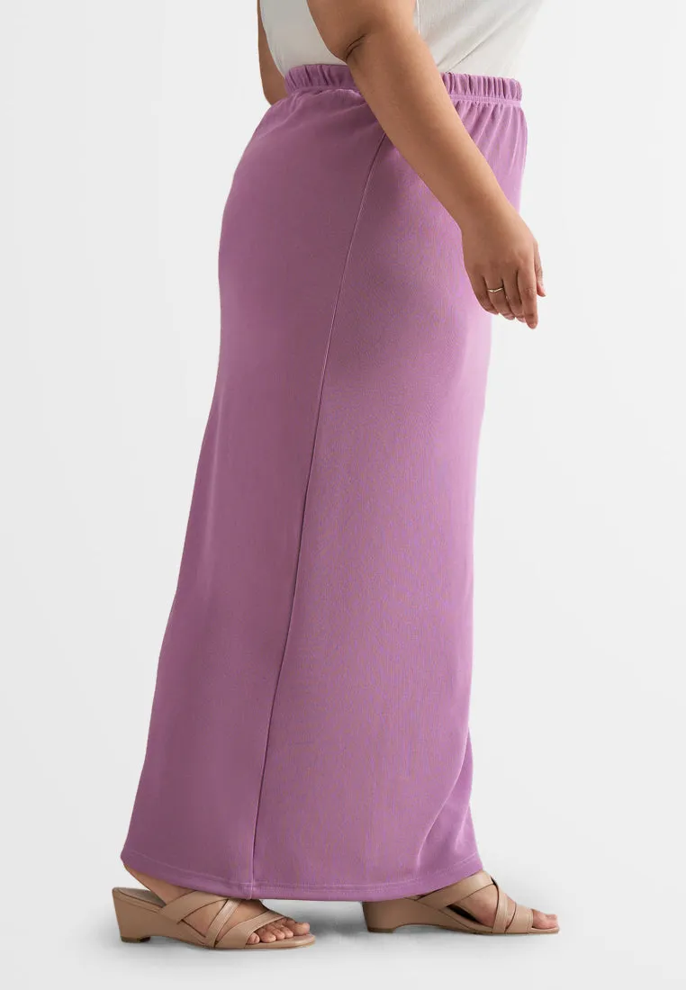 Serina Ribbed Straight Cut Skirt