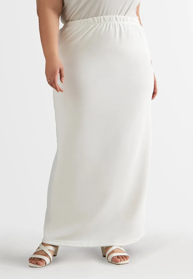 Serina Ribbed Straight Cut Skirt