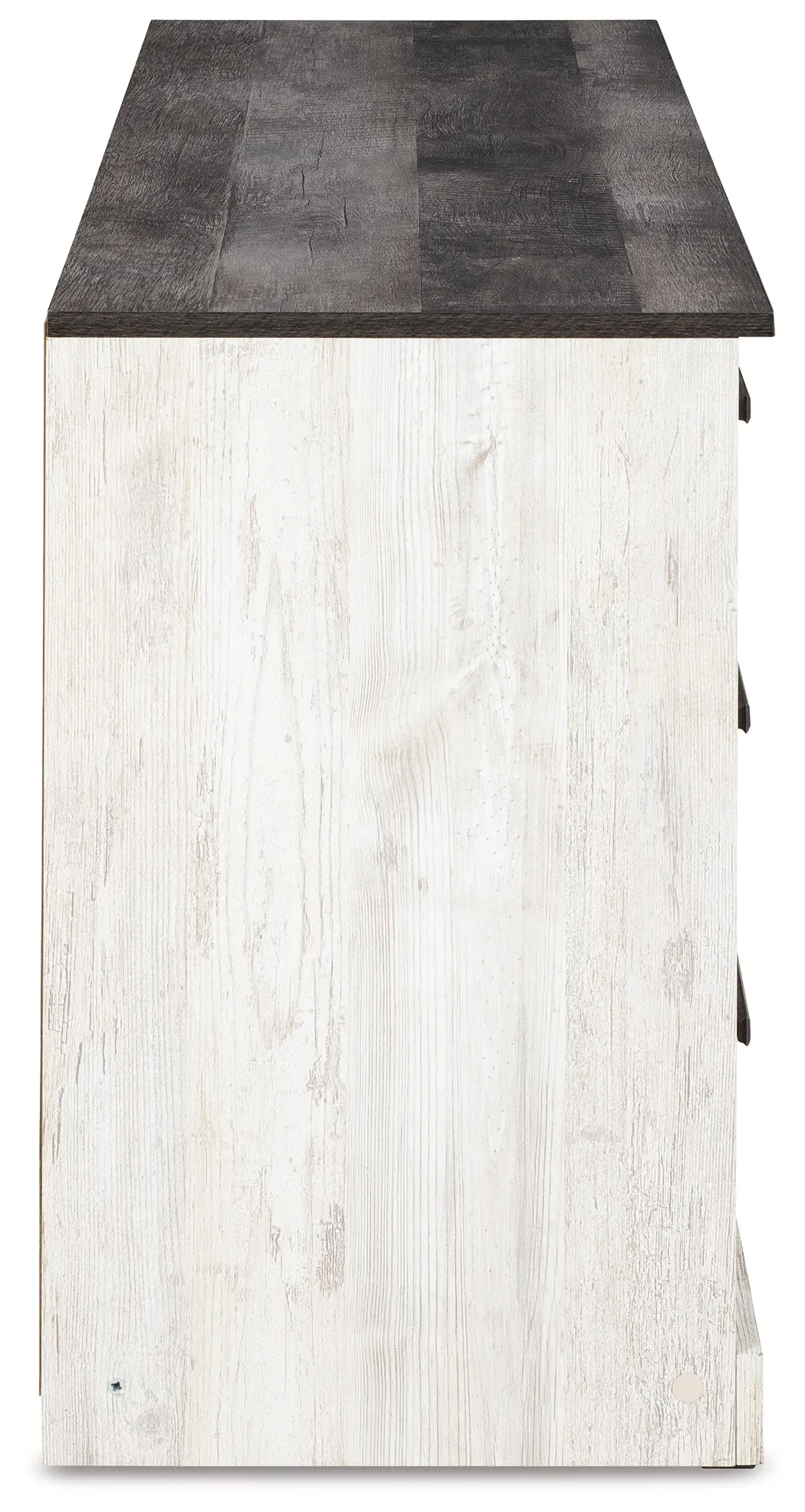Shawburn Full Panel Headboard with Dresser and Chest in Whitewash