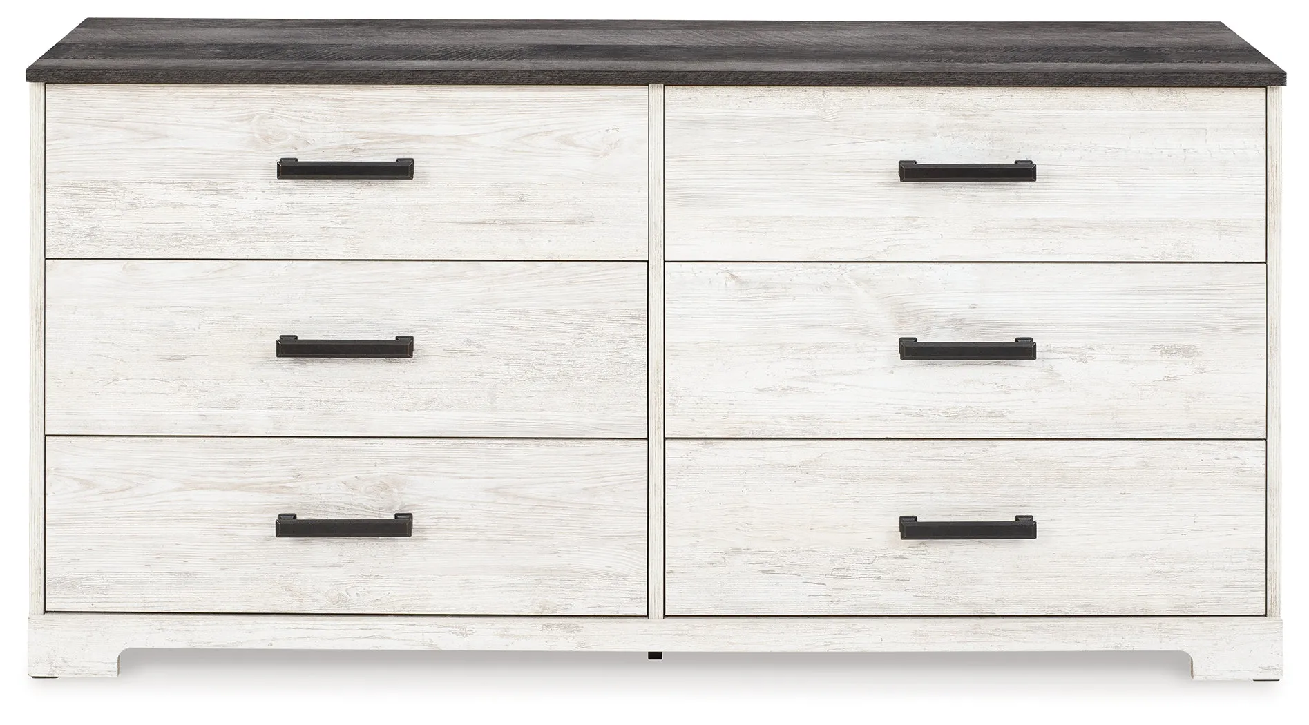 Shawburn Full Panel Headboard with Dresser and Chest in Whitewash