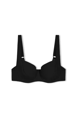 Signature Bra Cup Top - Black
