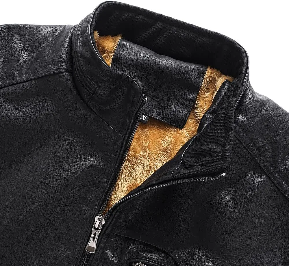 Skull On Hand| Gothic Skull Biker Motorcycle Jacket| Personalized Men PU Leather Vest Jacket Coat