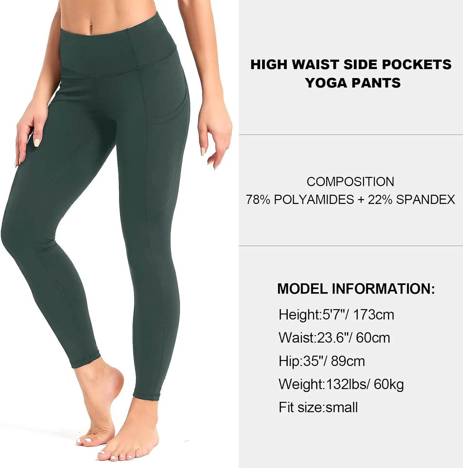 SP3LOPS Yoga Pants with Pockets for Women High Waisted Tummy Control Women's Buttery Soft Yoga Workout Leggings Running Pants