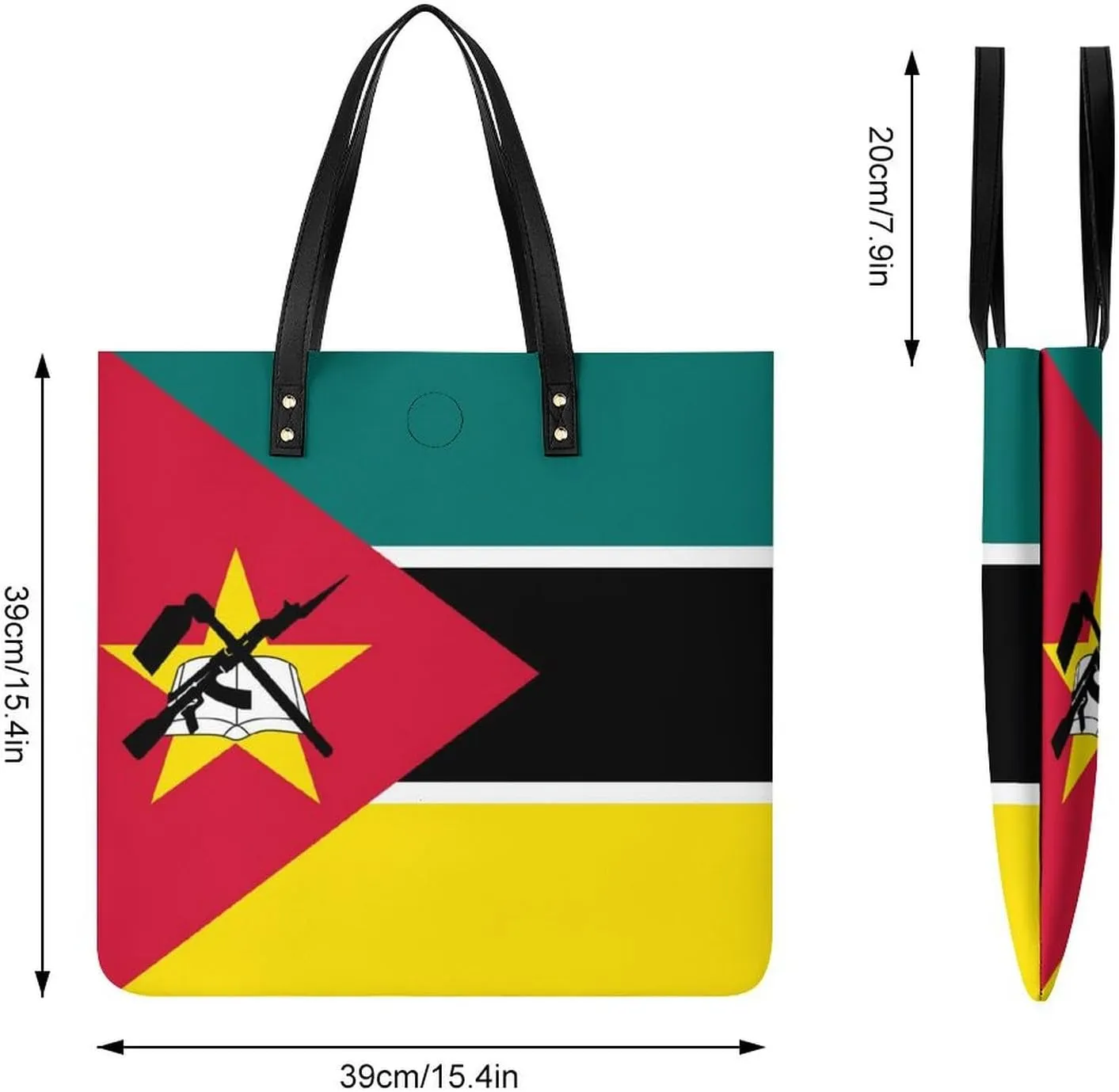 Stylish Congo Flag Women's Hobo Bag Elegant Leather Tote for Travel and Daily Essentials