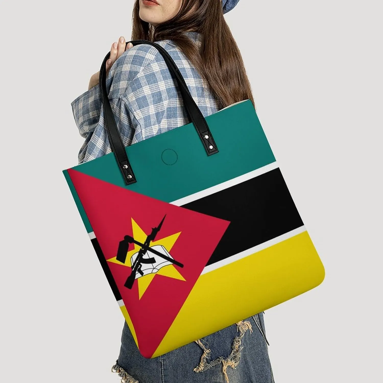 Stylish Congo Flag Women's Hobo Bag Elegant Leather Tote for Travel and Daily Essentials