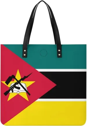 Stylish Congo Flag Women's Hobo Bag Elegant Leather Tote for Travel and Daily Essentials