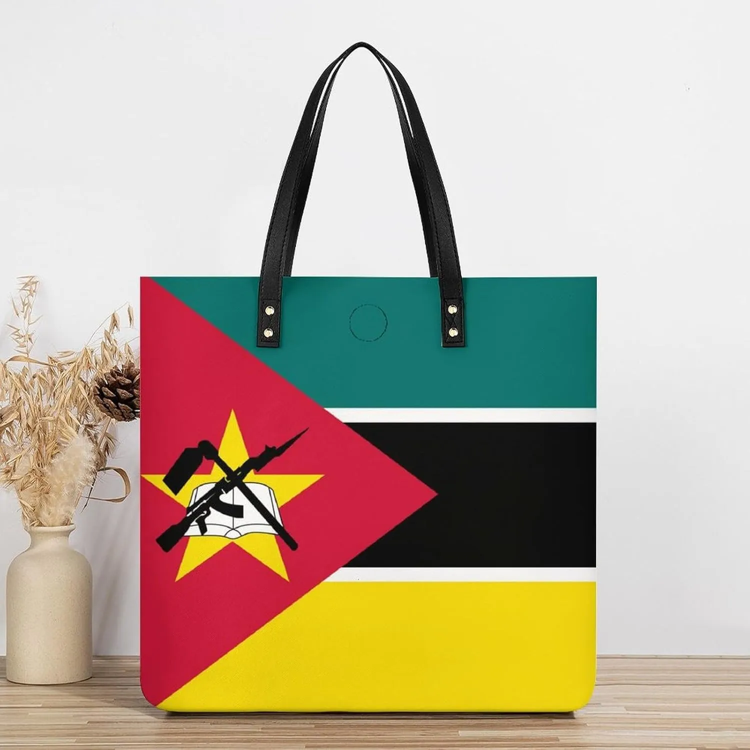 Stylish Congo Flag Women's Hobo Bag Elegant Leather Tote for Travel and Daily Essentials